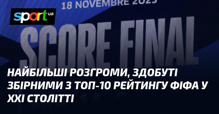 Найзначніші поразки, які зазнали команди з топ-10 рейтингу ФІФА у XXI столітті.